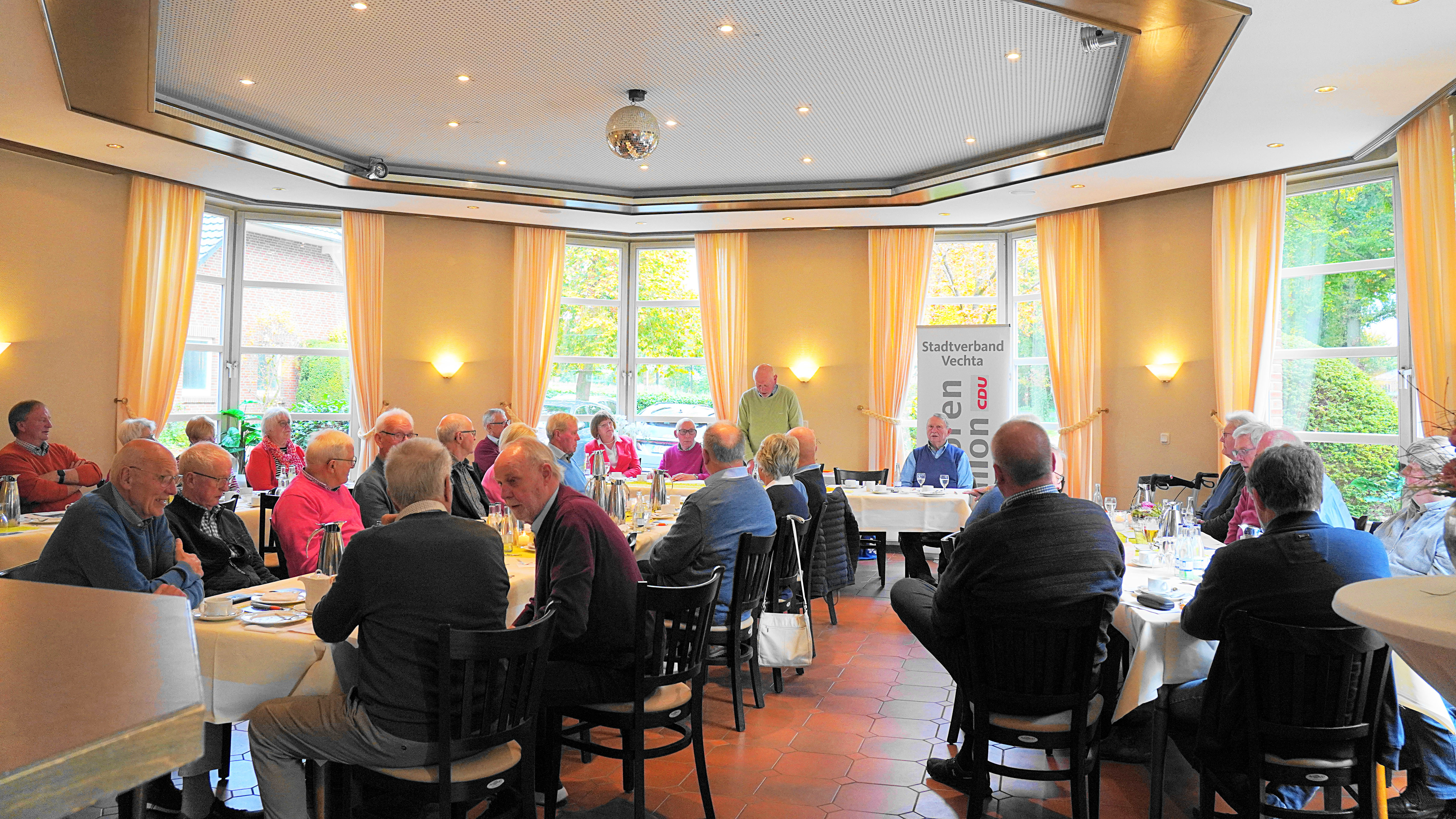 Die gut besuchte Mitgliederversammlung im Gasthaus Sextro in Vechta-Oythe