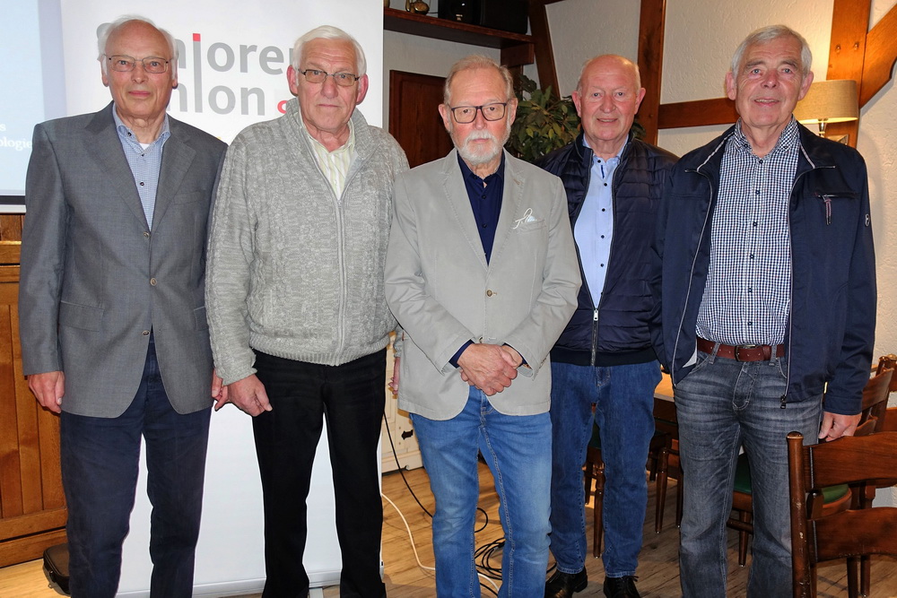 von links Hans Hoymann, Hermann Nordmann, Dr. Klement Pries, Gisbert Dödtmann, Helmut Hüttig