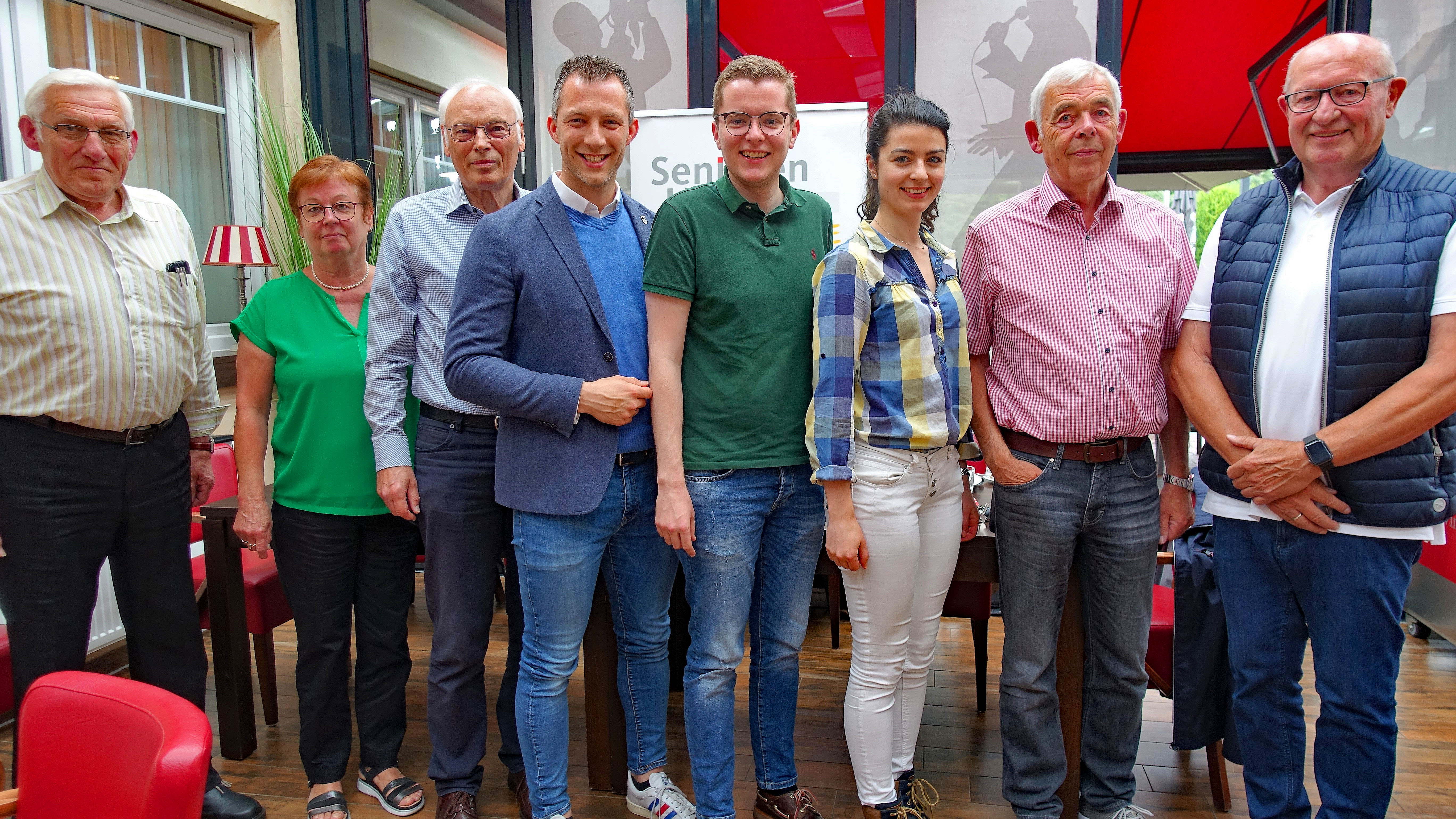 von links: Hermann Nordmann, Marianne Albers, Hans Hoymann, André Hüttemeyer, Tim Dorniak, Anna Frohn, Helmut Hüttig, Gisbert Dödtmann