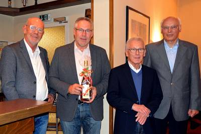 v. links: Heinz Brer, CDU-Kreisgeschftsfhrer Walter Goda, Manfred Ostendorf, Hans Hoymann