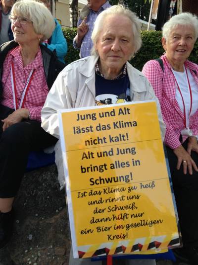 Mein in Eigenarbeit erstelltes Plakat fr den Umzug