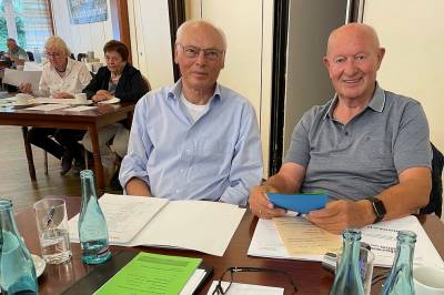 Delegierte des SU-Kreisverbandes Vechta: Hans Hoymann li.; Gisbert Ddtmann 